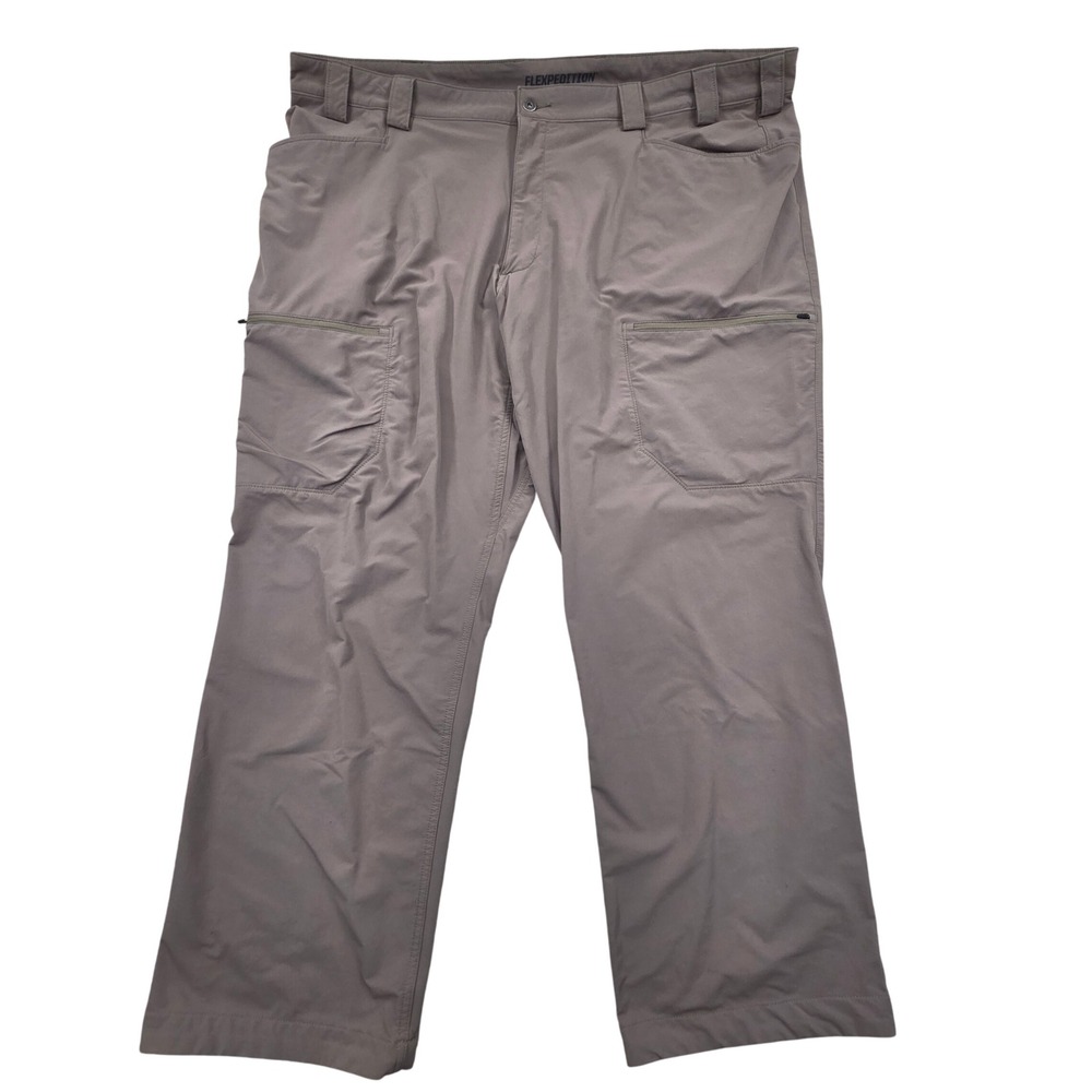 Duluth Trading Co Flexpedition Relaxed Fit Cargo Pants Brown Mens 48x32